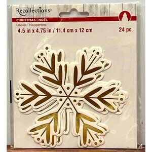 Recollections Christmas Snowflake Doilies 24 Pc 43788286955